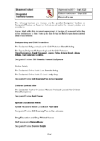 Designated Teachers & Trustees Policy